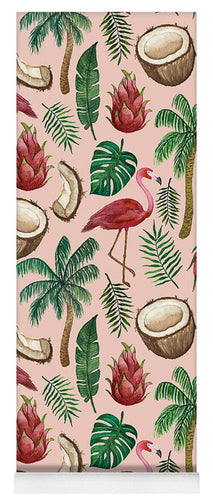 Flamingo Coconut Pattern - Yoga Mat