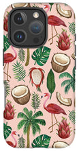Load image into Gallery viewer, Flamingo Coconut Pattern - Phone Case