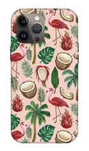 Load image into Gallery viewer, Flamingo Coconut Pattern - Phone Case