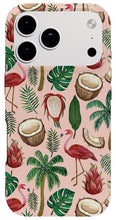 Load image into Gallery viewer, Flamingo Coconut Pattern - Phone Case