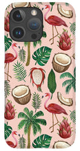 Load image into Gallery viewer, Flamingo Coconut Pattern - Phone Case