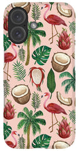Load image into Gallery viewer, Flamingo Coconut Pattern - Phone Case
