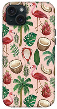 Load image into Gallery viewer, Flamingo Coconut Pattern - Phone Case