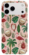 Load image into Gallery viewer, Flamingo Coconut Pattern - Phone Case