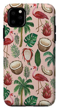 Load image into Gallery viewer, Flamingo Coconut Pattern - Phone Case