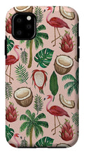 Load image into Gallery viewer, Flamingo Coconut Pattern - Phone Case