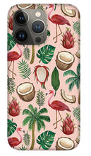 Load image into Gallery viewer, Flamingo Coconut Pattern - Phone Case