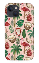 Load image into Gallery viewer, Flamingo Coconut Pattern - Phone Case