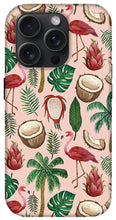 Load image into Gallery viewer, Flamingo Coconut Pattern - Phone Case