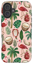 Load image into Gallery viewer, Flamingo Coconut Pattern - Phone Case