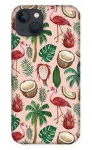 Load image into Gallery viewer, Flamingo Coconut Pattern - Phone Case