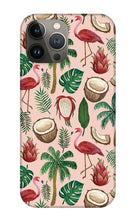 Load image into Gallery viewer, Flamingo Coconut Pattern - Phone Case