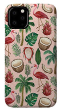Load image into Gallery viewer, Flamingo Coconut Pattern - Phone Case