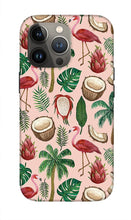 Load image into Gallery viewer, Flamingo Coconut Pattern - Phone Case