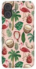 Load image into Gallery viewer, Flamingo Coconut Pattern - Phone Case