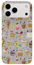 Load image into Gallery viewer, Floral Birthday Cakes, Ice Cream and Cocktails Pattern - Phone Case