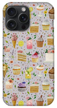 Load image into Gallery viewer, Floral Birthday Cakes, Ice Cream and Cocktails Pattern - Phone Case