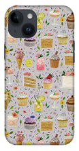 Load image into Gallery viewer, Floral Birthday Cakes, Ice Cream and Cocktails Pattern - Phone Case