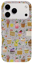 Load image into Gallery viewer, Floral Birthday Cakes, Ice Cream and Cocktails Pattern - Phone Case