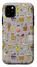 Load image into Gallery viewer, Floral Birthday Cakes, Ice Cream and Cocktails Pattern - Phone Case