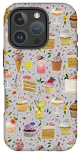 Load image into Gallery viewer, Floral Birthday Cakes, Ice Cream and Cocktails Pattern - Phone Case