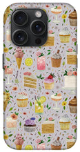 Load image into Gallery viewer, Floral Birthday Cakes, Ice Cream and Cocktails Pattern - Phone Case