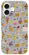 Load image into Gallery viewer, Floral Birthday Cakes, Ice Cream and Cocktails Pattern - Phone Case
