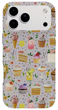 Load image into Gallery viewer, Floral Birthday Cakes, Ice Cream and Cocktails Pattern - Phone Case