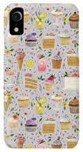 Load image into Gallery viewer, Floral Birthday Cakes, Ice Cream and Cocktails Pattern - Phone Case