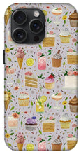 Load image into Gallery viewer, Floral Birthday Cakes, Ice Cream and Cocktails Pattern - Phone Case