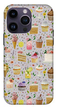 Load image into Gallery viewer, Floral Birthday Cakes, Ice Cream and Cocktails Pattern - Phone Case