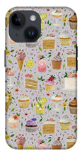Load image into Gallery viewer, Floral Birthday Cakes, Ice Cream and Cocktails Pattern - Phone Case