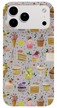 Load image into Gallery viewer, Floral Birthday Cakes, Ice Cream and Cocktails Pattern - Phone Case