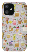 Load image into Gallery viewer, Floral Birthday Cakes, Ice Cream and Cocktails Pattern - Phone Case