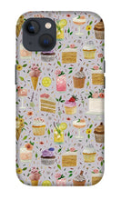 Load image into Gallery viewer, Floral Birthday Cakes, Ice Cream and Cocktails Pattern - Phone Case