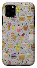 Load image into Gallery viewer, Floral Birthday Cakes, Ice Cream and Cocktails Pattern - Phone Case