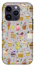 Load image into Gallery viewer, Floral Birthday Cakes, Ice Cream and Cocktails Pattern - Phone Case
