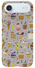 Load image into Gallery viewer, Floral Birthday Cakes, Ice Cream and Cocktails Pattern - Phone Case