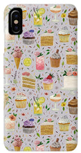 Load image into Gallery viewer, Floral Birthday Cakes, Ice Cream and Cocktails Pattern - Phone Case