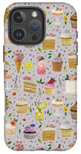 Load image into Gallery viewer, Floral Birthday Cakes, Ice Cream and Cocktails Pattern - Phone Case