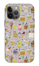 Load image into Gallery viewer, Floral Birthday Cakes, Ice Cream and Cocktails Pattern - Phone Case