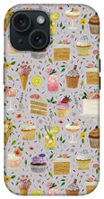 Load image into Gallery viewer, Floral Birthday Cakes, Ice Cream and Cocktails Pattern - Phone Case