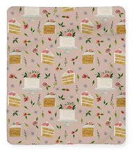 Load image into Gallery viewer, Floral Birthday Cakes Pattern - Blanket