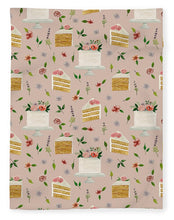 Load image into Gallery viewer, Floral Birthday Cakes Pattern - Blanket