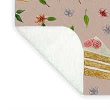 Load image into Gallery viewer, Floral Birthday Cakes Pattern - Blanket