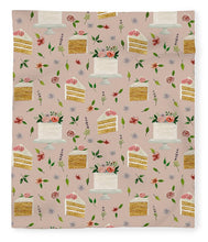 Load image into Gallery viewer, Floral Birthday Cakes Pattern - Blanket