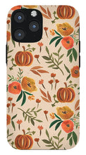 Load image into Gallery viewer, Floral Fall Pumpkin Pattern - Phone Case