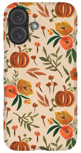 Load image into Gallery viewer, Floral Fall Pumpkin Pattern - Phone Case