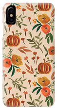 Load image into Gallery viewer, Floral Fall Pumpkin Pattern - Phone Case