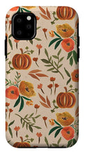 Load image into Gallery viewer, Floral Fall Pumpkin Pattern - Phone Case
